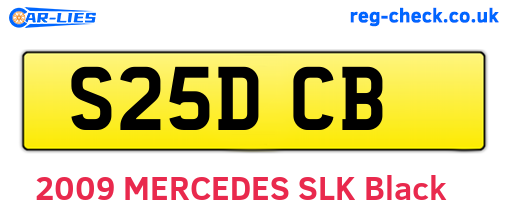 S25DCB are the vehicle registration plates.
