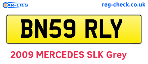 BN59RLY are the vehicle registration plates.