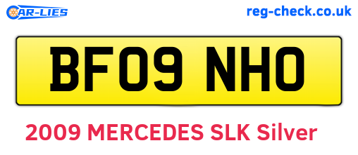 BF09NHO are the vehicle registration plates.