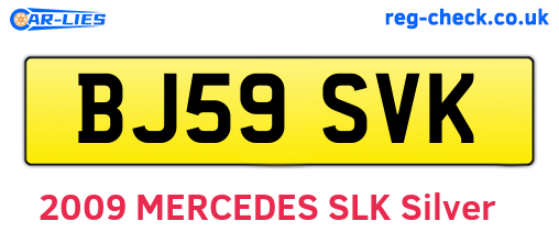BJ59SVK are the vehicle registration plates.