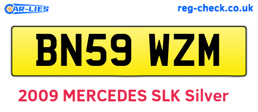 BN59WZM are the vehicle registration plates.