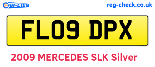 FL09DPX are the vehicle registration plates.