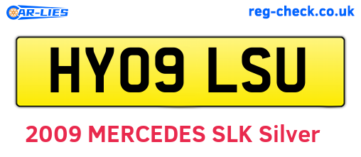 HY09LSU are the vehicle registration plates.