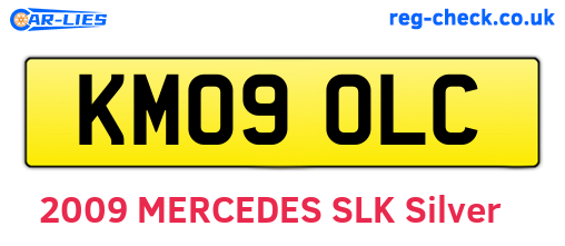 KM09OLC are the vehicle registration plates.