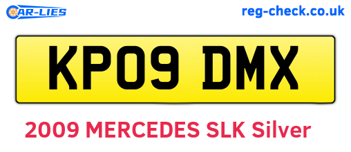 KP09DMX are the vehicle registration plates.