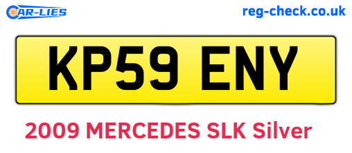 KP59ENY are the vehicle registration plates.