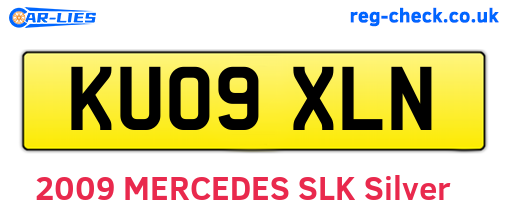 KU09XLN are the vehicle registration plates.