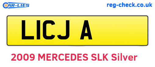 L1CJA are the vehicle registration plates.