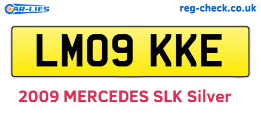 LM09KKE are the vehicle registration plates.