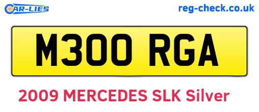 M300RGA are the vehicle registration plates.
