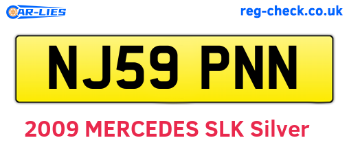 NJ59PNN are the vehicle registration plates.