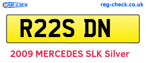 R22SDN are the vehicle registration plates.