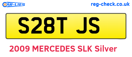 S28TJS are the vehicle registration plates.