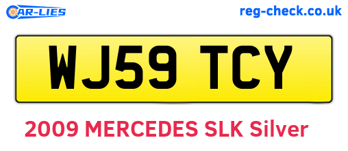 WJ59TCY are the vehicle registration plates.