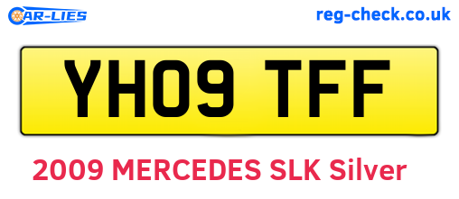 YH09TFF are the vehicle registration plates.