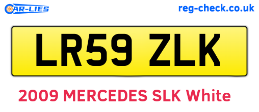 LR59ZLK are the vehicle registration plates.