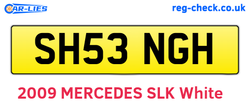 SH53NGH are the vehicle registration plates.