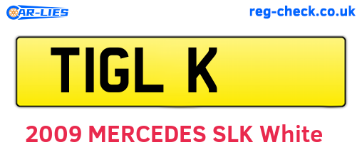 T1GLK are the vehicle registration plates.