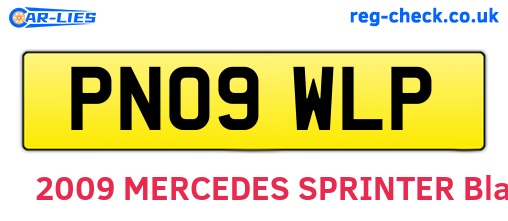 PN09WLP are the vehicle registration plates.