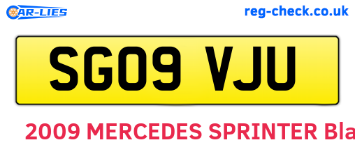 SG09VJU are the vehicle registration plates.