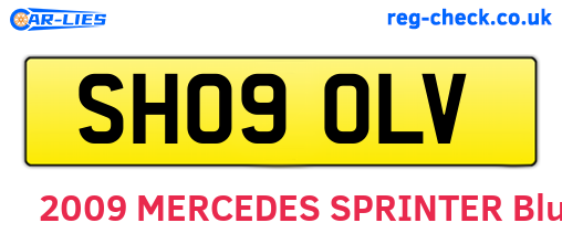 SH09OLV are the vehicle registration plates.