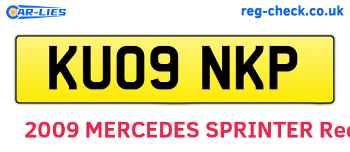 KU09NKP are the vehicle registration plates.