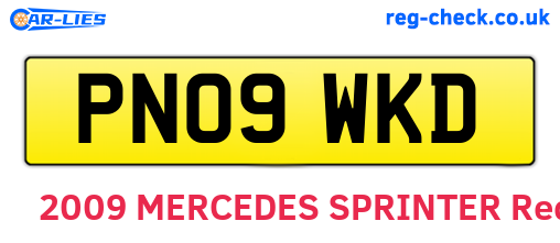 PN09WKD are the vehicle registration plates.