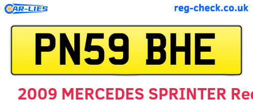 PN59BHE are the vehicle registration plates.