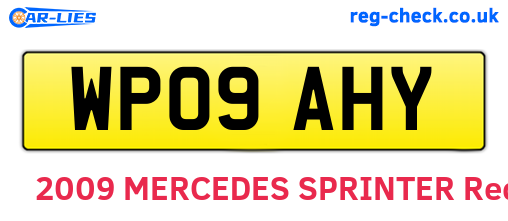 WP09AHY are the vehicle registration plates.