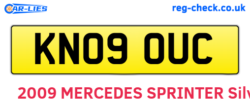 KN09OUC are the vehicle registration plates.