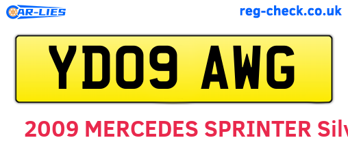 YD09AWG are the vehicle registration plates.