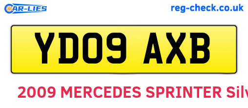 YD09AXB are the vehicle registration plates.