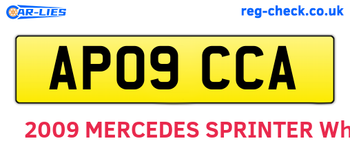 AP09CCA are the vehicle registration plates.