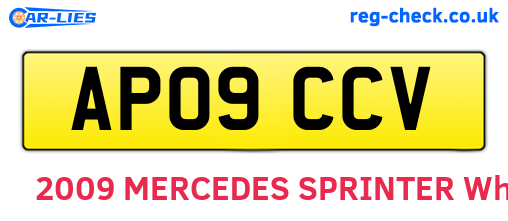 AP09CCV are the vehicle registration plates.