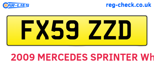 FX59ZZD are the vehicle registration plates.