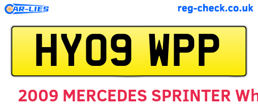 HY09WPP are the vehicle registration plates.