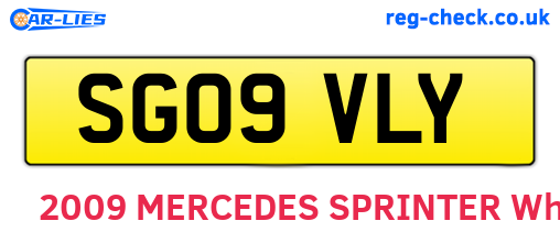 SG09VLY are the vehicle registration plates.