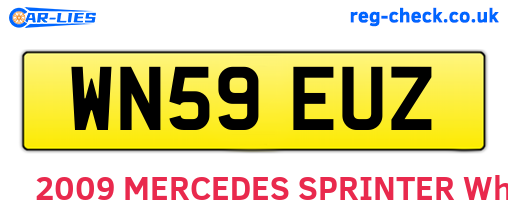 WN59EUZ are the vehicle registration plates.