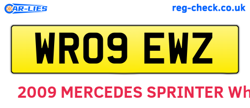 WR09EWZ are the vehicle registration plates.