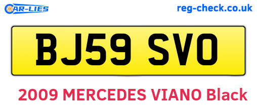 BJ59SVO are the vehicle registration plates.