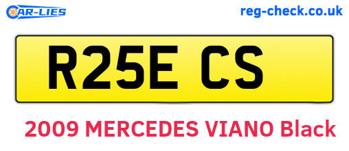 R25ECS are the vehicle registration plates.