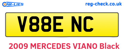 V88ENC are the vehicle registration plates.