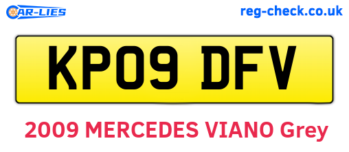 KP09DFV are the vehicle registration plates.