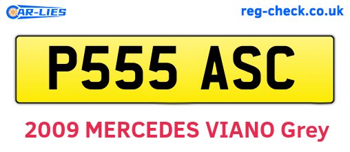 P555ASC are the vehicle registration plates.