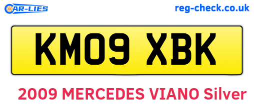 KM09XBK are the vehicle registration plates.