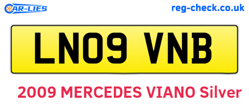 LN09VNB are the vehicle registration plates.