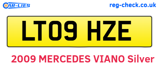 LT09HZE are the vehicle registration plates.