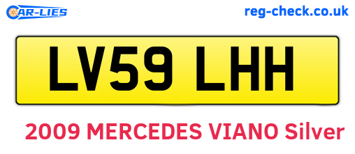 LV59LHH are the vehicle registration plates.