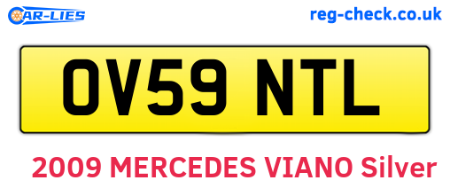 OV59NTL are the vehicle registration plates.