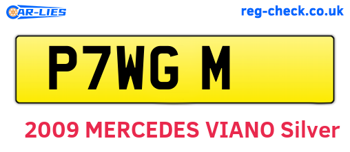 P7WGM are the vehicle registration plates.